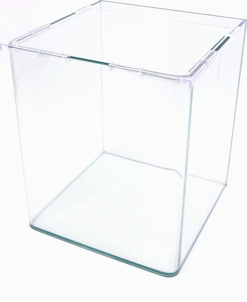Nanotank 20 Aquarium mit Abdeckung und Unterlage