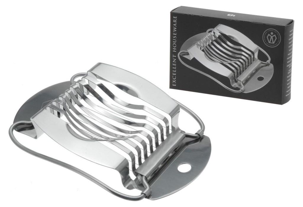 Eierschneider Edelstahl 15x9,5cm Eierteiler Zerkleinerer Produktbild 