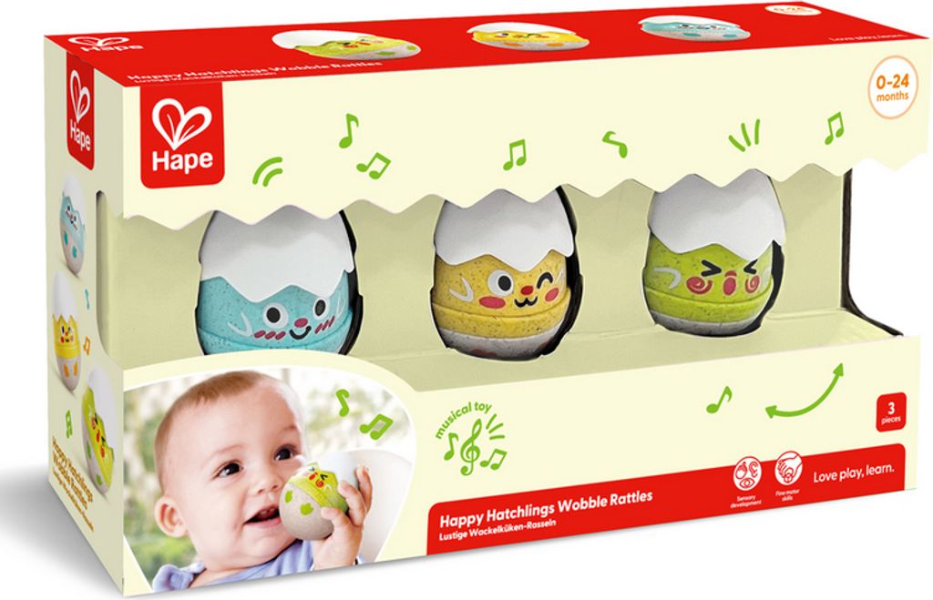 Hape Lustige Wackelkueken Rassel Rassel Obrázok produktu 