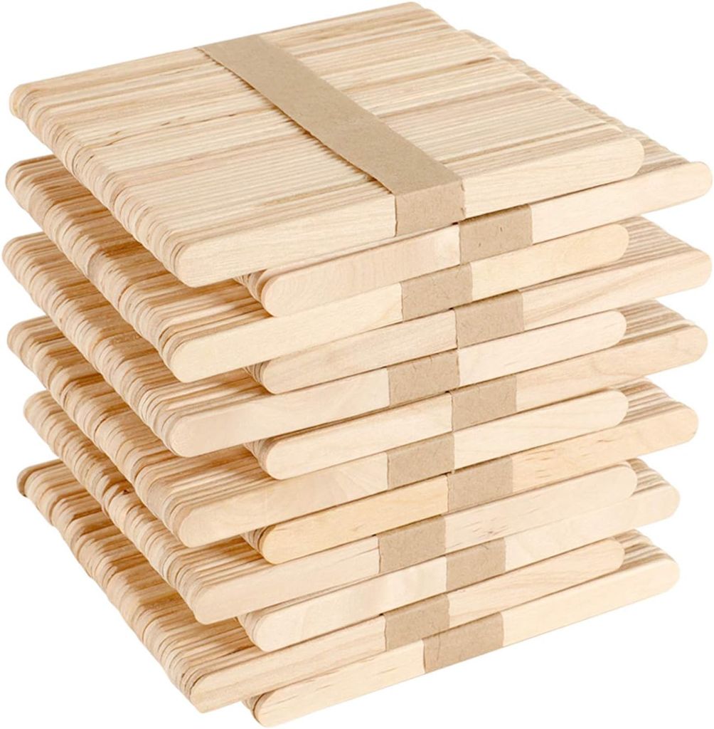 600 Stück Eisstiele aus Holz, Holzspatel