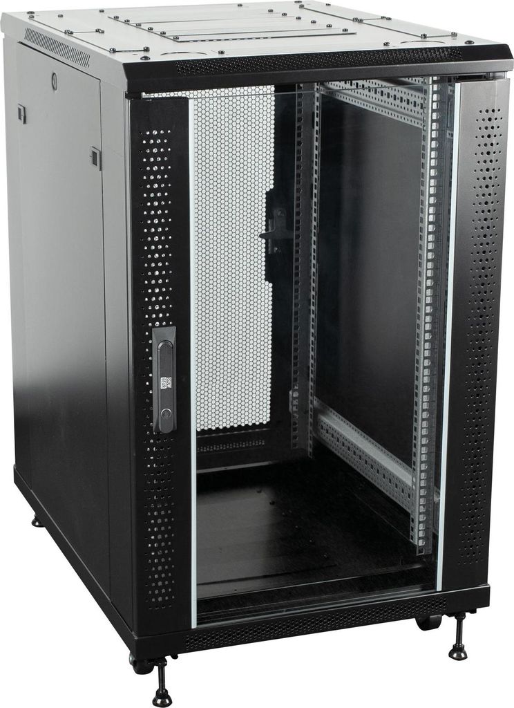 Showgear RCA-FSG-18 18 HE Netzwerkschrank mit Glastür