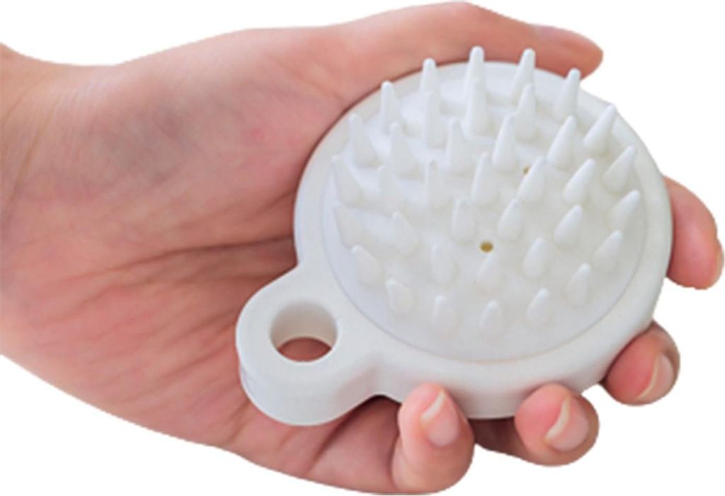 Kopfhautbürste - Kopfhautmassage Verbesserte Durchblutung Nass und Trocken Silikon-Massager Nasentrockenbürste Kopf Gummipflege Männer Frauen Ha...