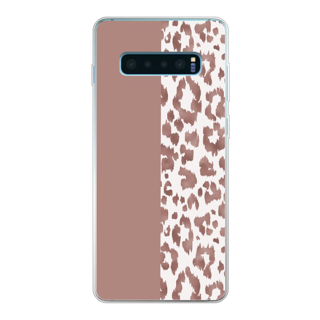 MuchoWow Handyhülle Schutzhülle Hülle für Samsung Galaxy S10 Lite Tiermuster - Rosa - Tiere Silikon Softcase Handy Hülle - Schutz