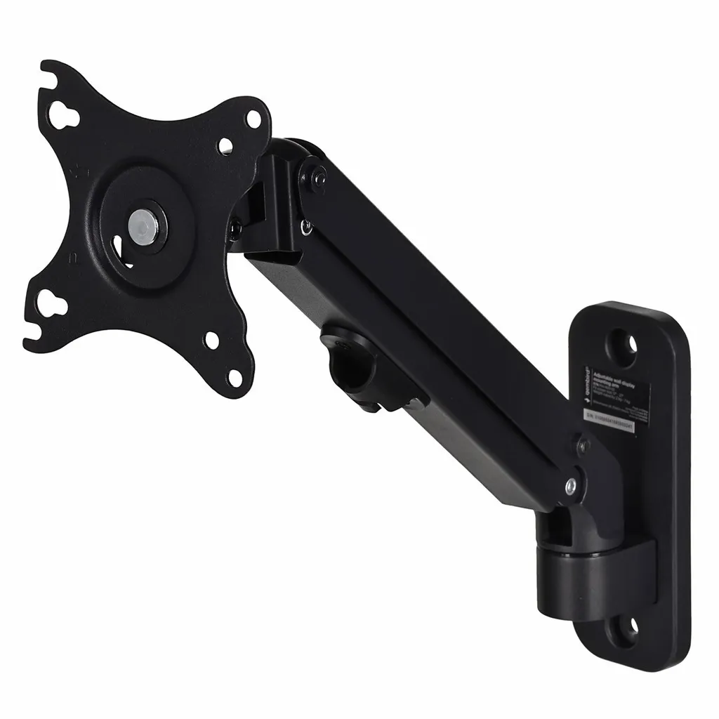 Support Écran PC Mural Robuste Charge 7kg avec Inclinaison Ajustable - 4