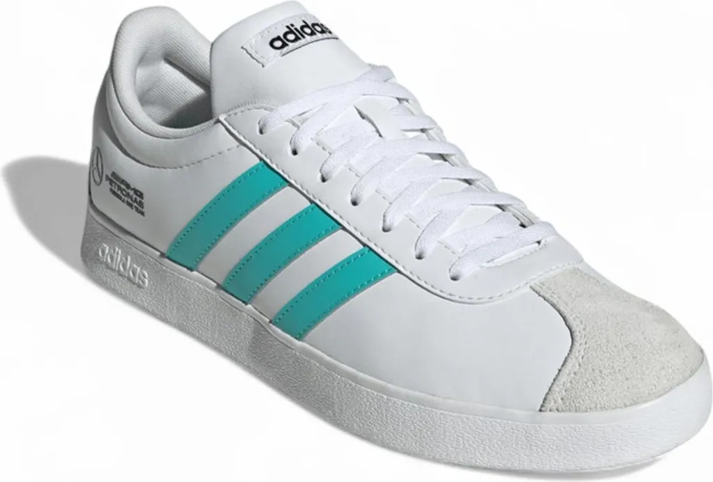 Adidas Mercedes AMG Petronas VL Court JR1069 en Cuir Synthétique Noir