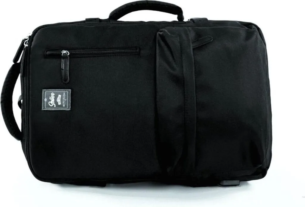Sac à dos Solier noir imperméable et résistant modèle PLECAKFV06 original - 3