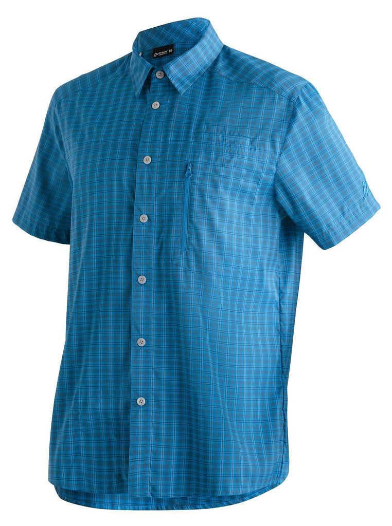 MAIER SPORTS Mats S/S BLUE CHECK BLUE CHECK 50