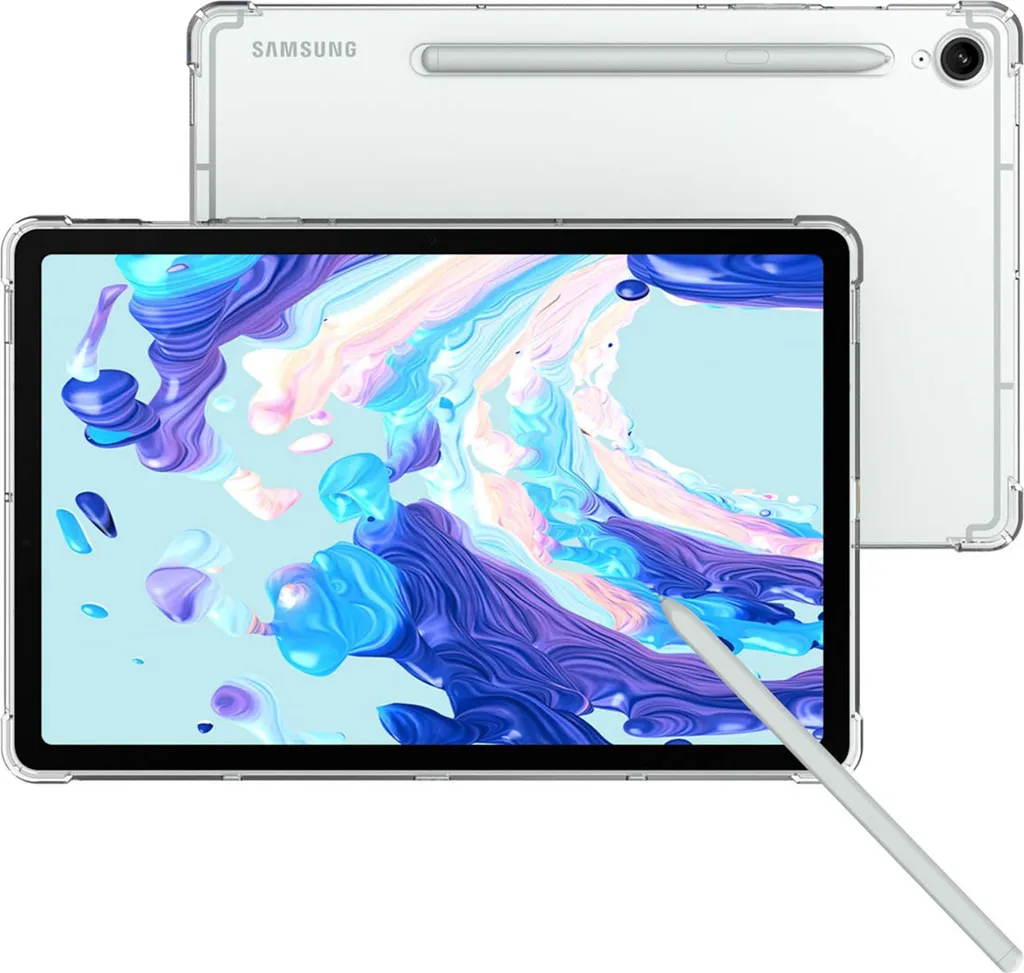 imoshion Custodia protettiva Samsung Galaxy Tab S9 FE, Samsung Galaxy Tab S10 FE Custodia Anti Shock Back Cover Custodia per telefono cellulare per Samsung Galaxy Tab S9 FE, Samsung Galaxy Tab S10 FE - Trasparente - 2