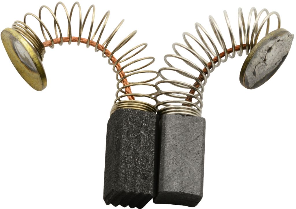 Kohlebürsten für Miller Falls - 6,4x6,4x12mm - Mit Federn, Kabel und Stecker
