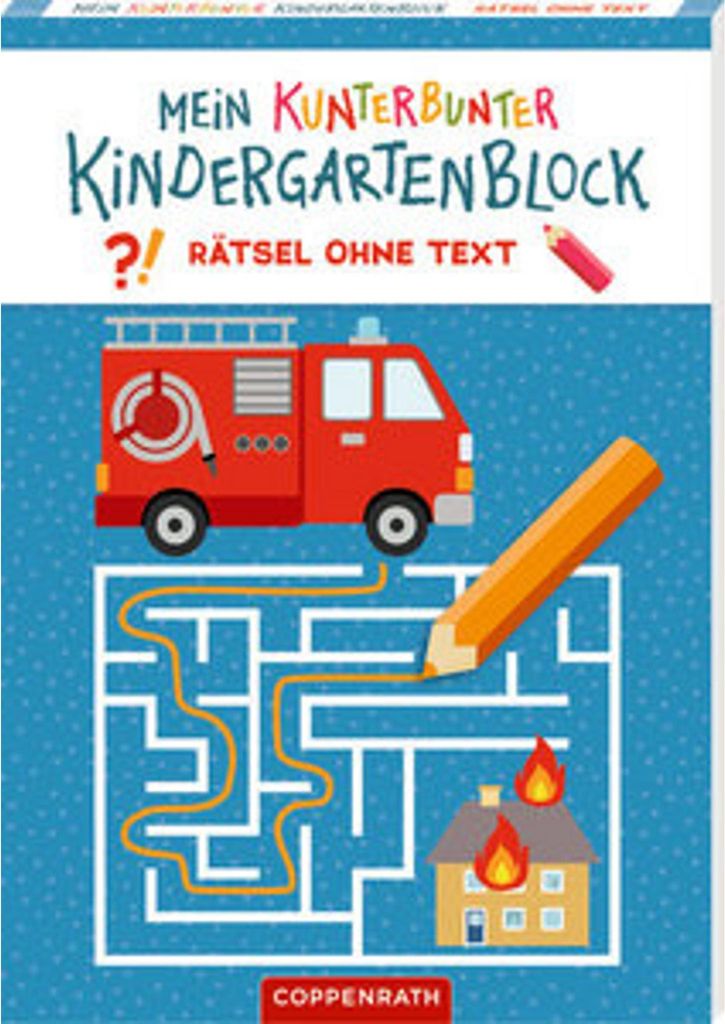 Coppenrath Verlag Mein k. Kindergartenblock: Rätsel o.Text - Feuerw. & Polizei