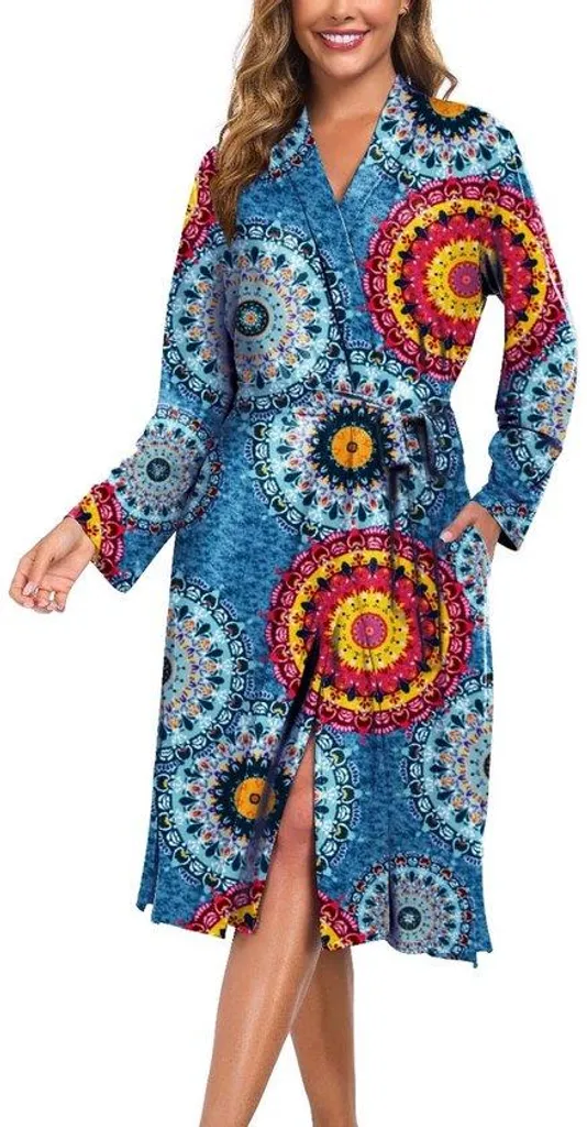 Tenue de plage et voyage : Kimono long léger avec poches pour femmes