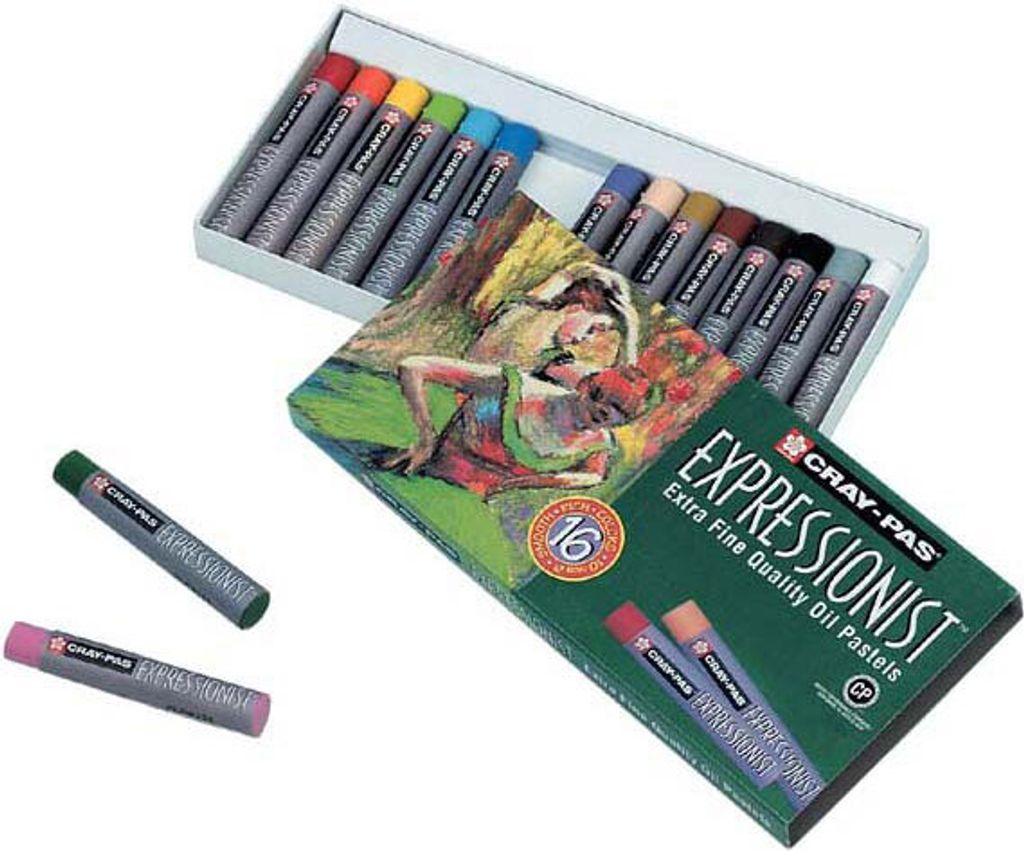 Sakura Cray-Pas Expressionist Set mit 16 Ölpastellstiften