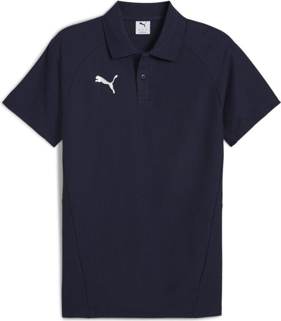 Puma teamEVOSTRIPE Poloshirt Herren navy silber Gr XL