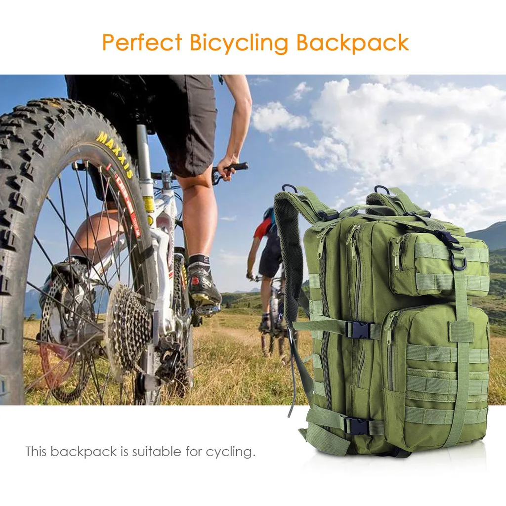 Sac à dos tactique 35L Vert Armée - Assault Pack Militaire avec Système MOLLE