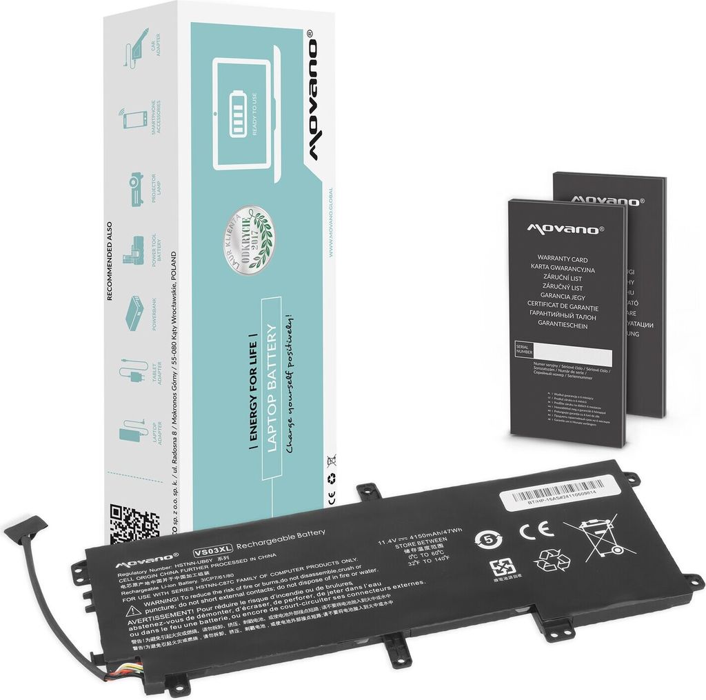 Batteria VS03XL per HP Envy 15-as Immagine del prodotto 