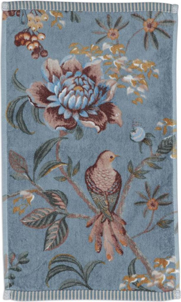 Pip Studio Gästehandtuch Secret Garden Blau (30x50cm) Produktbild 