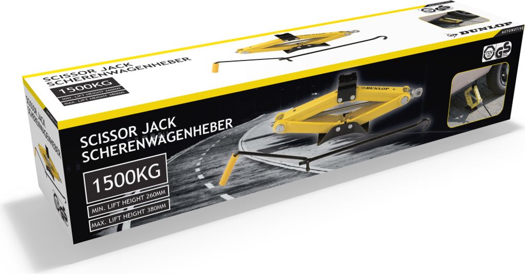Dunlop 41790 Scherenwagenheber 1500 kg | Kfz-Wagenheber mit Produktbild 7