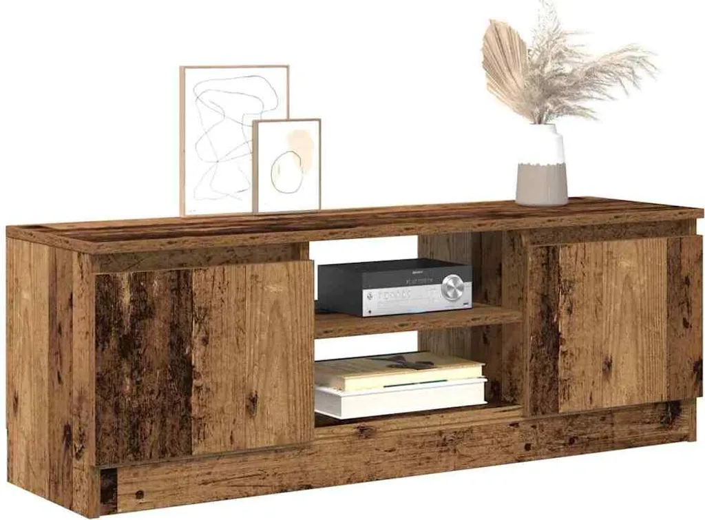 Maison Exclusive - Mobile TV effetto legno antico 102x30x36 cm Materiale ligneo