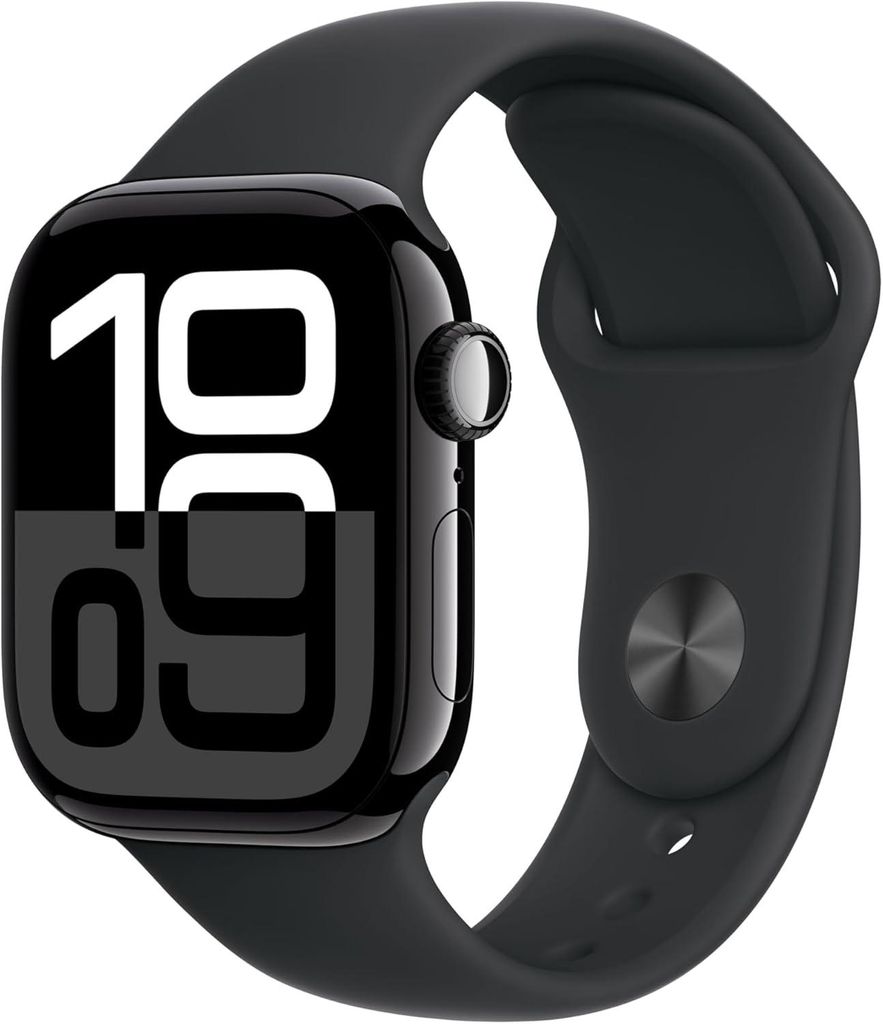 Apple Watch Series 10 GPS 42mm Smartwatch Fitness Tracker mit Always On Retina Display EKG App Schlafanalyse Herzfrequenzmessung und Wasserschutz
