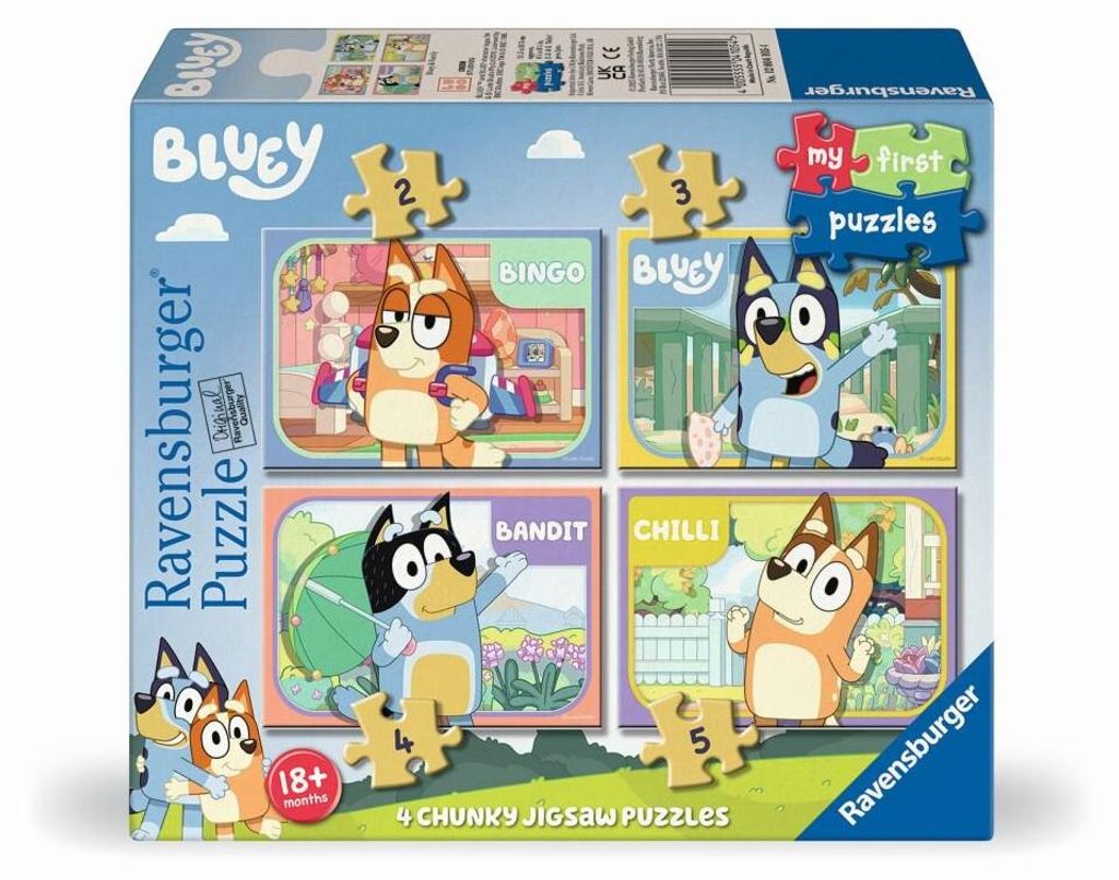 Ravensburger Moje pierwsze puzzle Bluey – 2/3/4/5 elementów Zdjęcie produktu 
