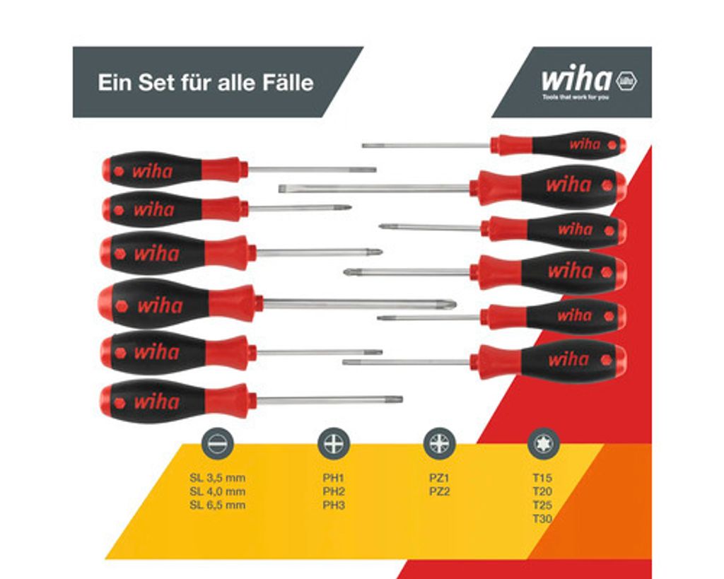 Schraubendrehersatz 302 H12 12-tlg.Schlitz/PH/PZD/TX Produktbild 13