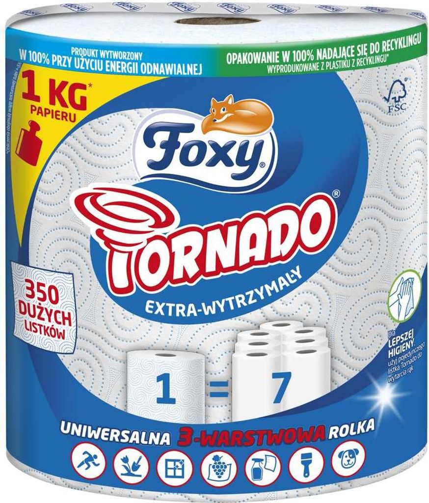 Ręcznik Papierowy FOXY TORNADO - 1 szt. Zdjęcie produktu 