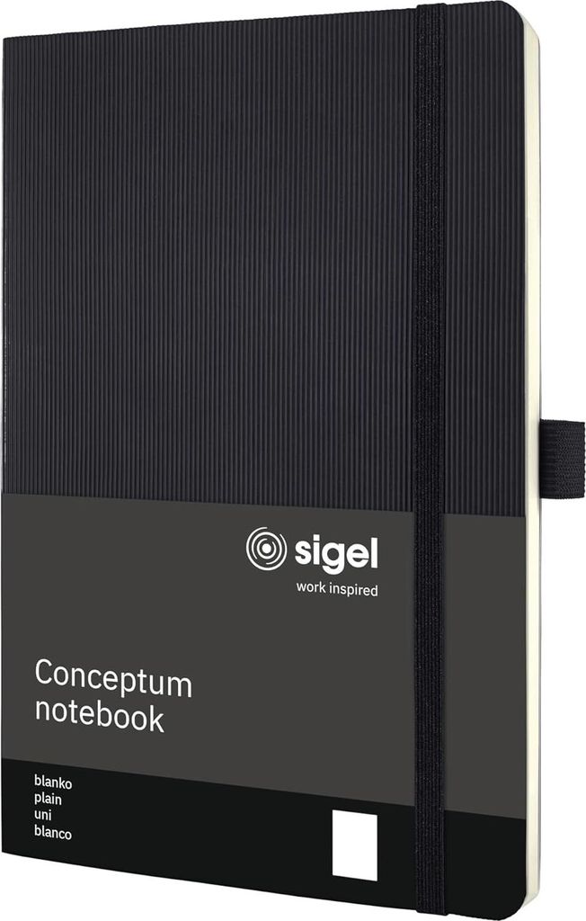 sigel Notizbuch Conceptum DIN A5 blanko schwarz