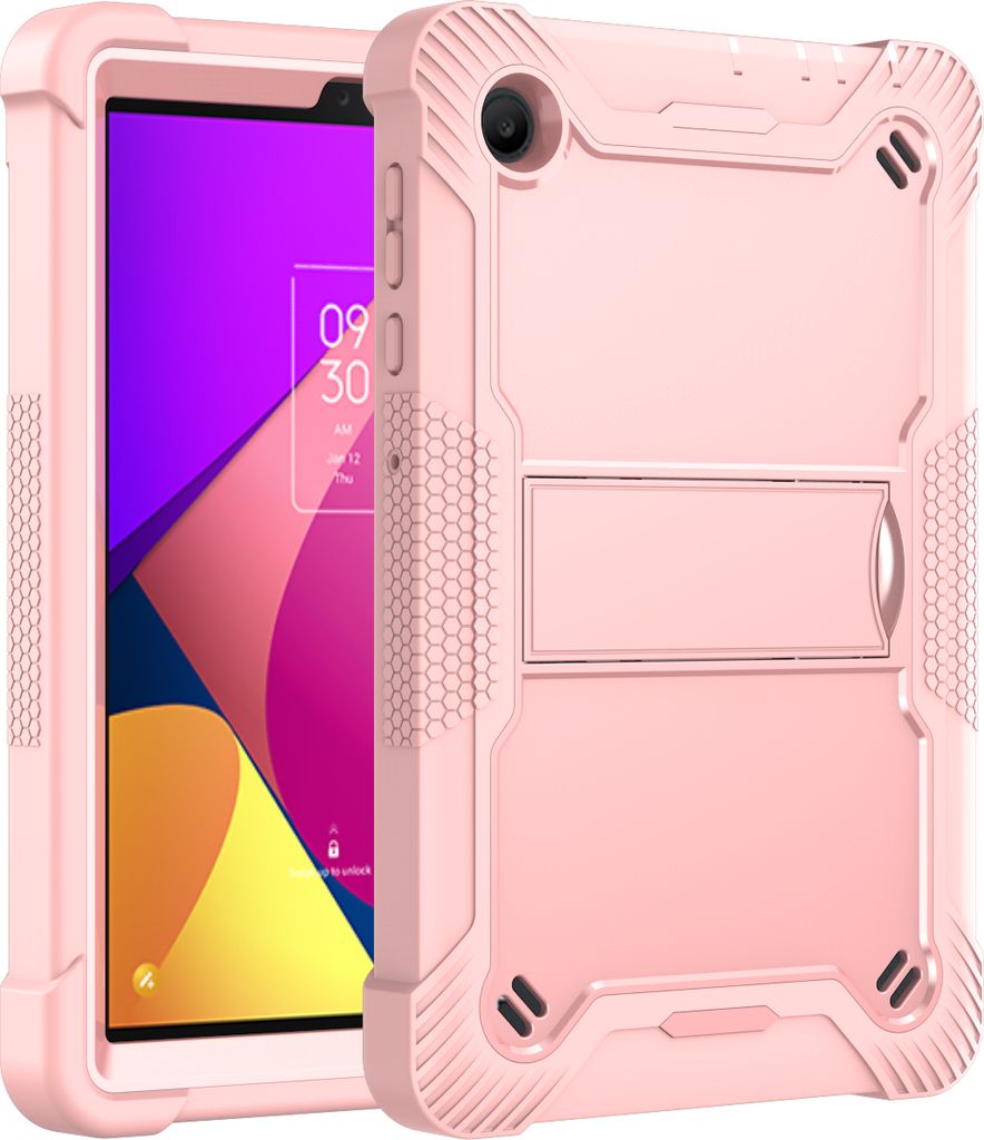 Schutzhülle für TCL Tab 8 LE /Tab 8 WiFi /Tab 8 Plus /Tab 8 SE /Tab 8V Robust Hybrid Tablet Hülle mit Ständer Roségold