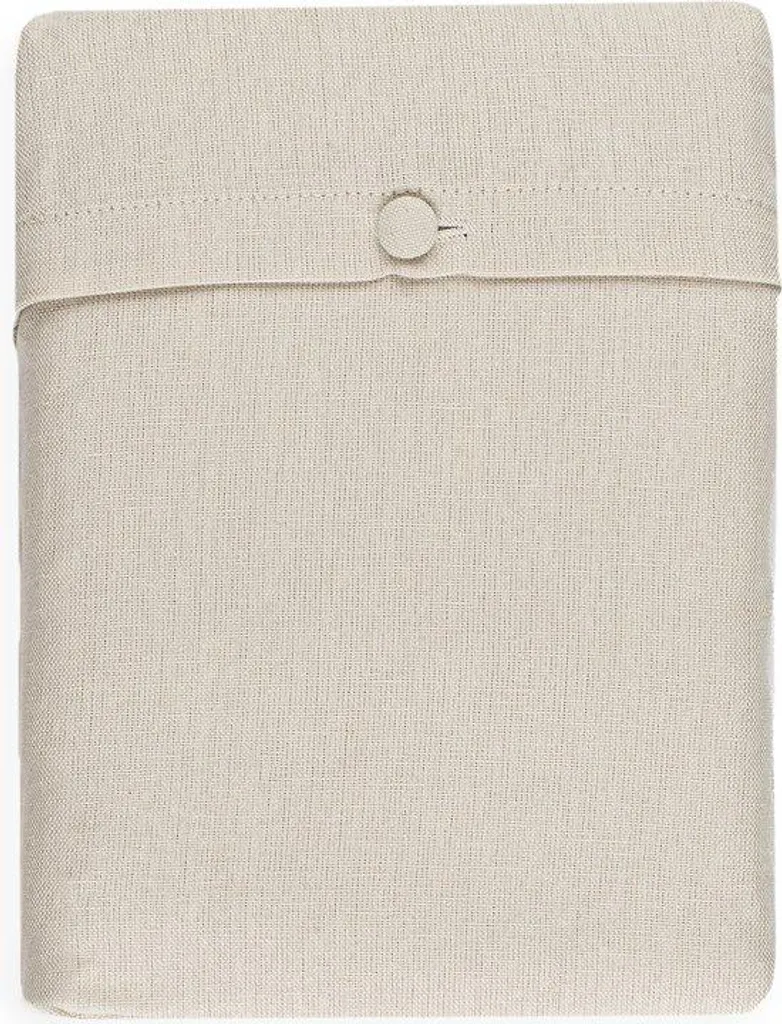 Nappe de table salon lin et coton Essence Sable WOW - 150x250cm - 3