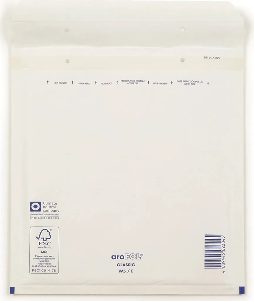 Enveloppe à bulles anti-choc C5 2FVAF000185 pour expéditions sécurisées