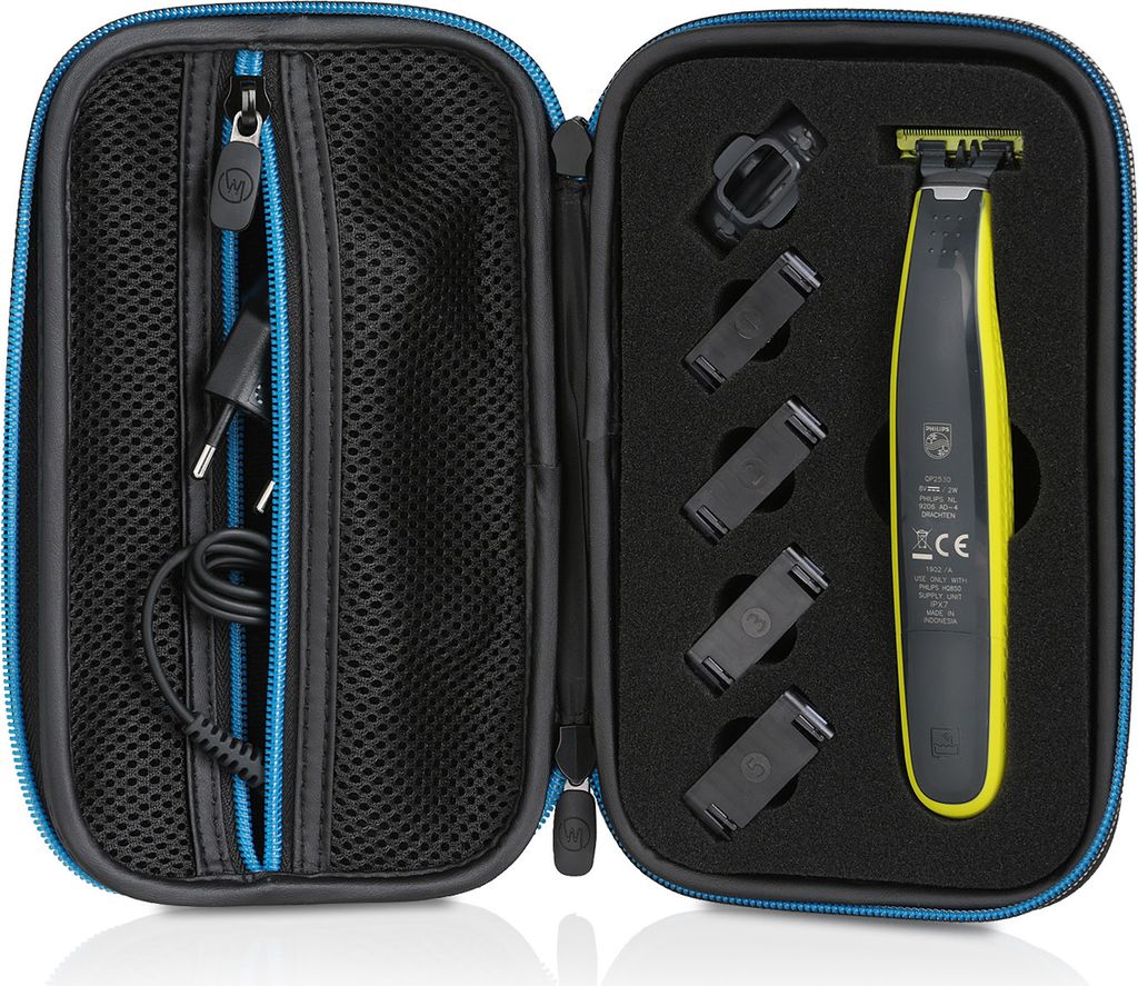 Wicked Chili Tasche kompatibel mit Phillips OneBlade - Schutzhülle für Rasierer, Aufsätze und Ersatzklingen, Trimmer - Reisetasche, Schutzhülle...