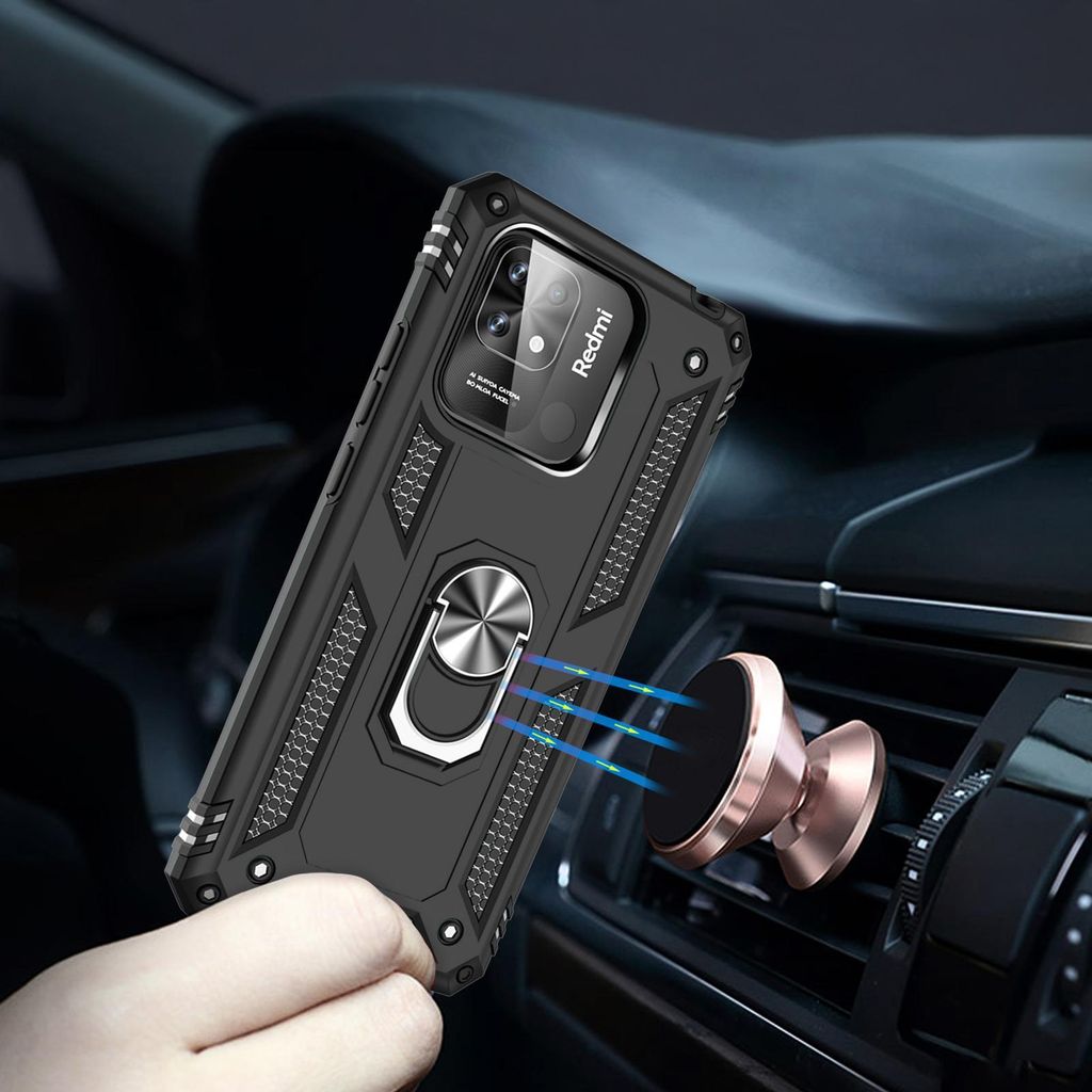 RankOne TPU Silikon-Handyhülle Für Redmi 10C / Poco C40 - Weich, Schwarz, Präzise Öffnungen, Stoßfest