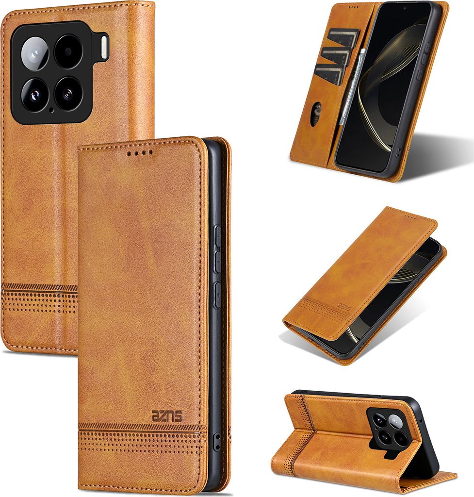 Leder Hülle für Xiaomi 15, Klapphüllen Brieftasche Produktbild 