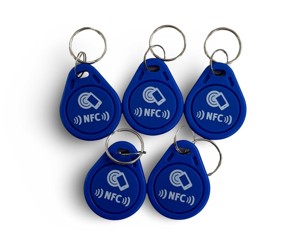 5 pezzi. Tag NFC, set NTAG216 adatto come portachiavi per Immagine del prodotto 