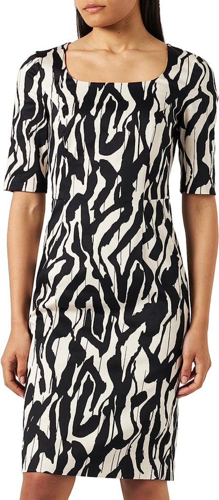 Comma (316) Kleid, GREY/BLACK 99B5 99B5 36