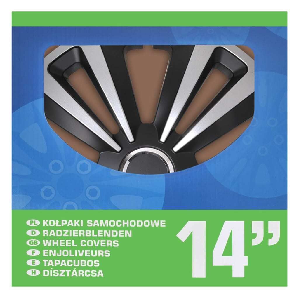 ProPlus Radzierblenden Terra 4 Stk. Silbern und Schwarz 14" Produktbild 