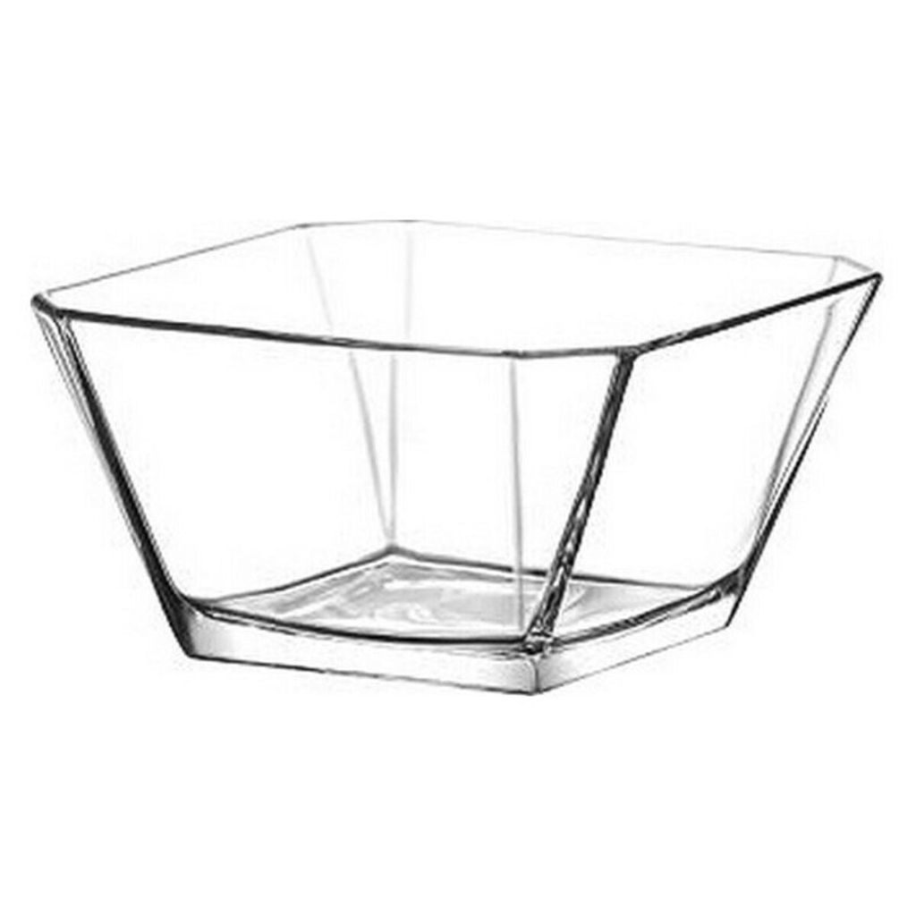 LAV Karen 6-teiliges Schalen-Set aus Glas - quadratisch & stapelbar, 300 ml