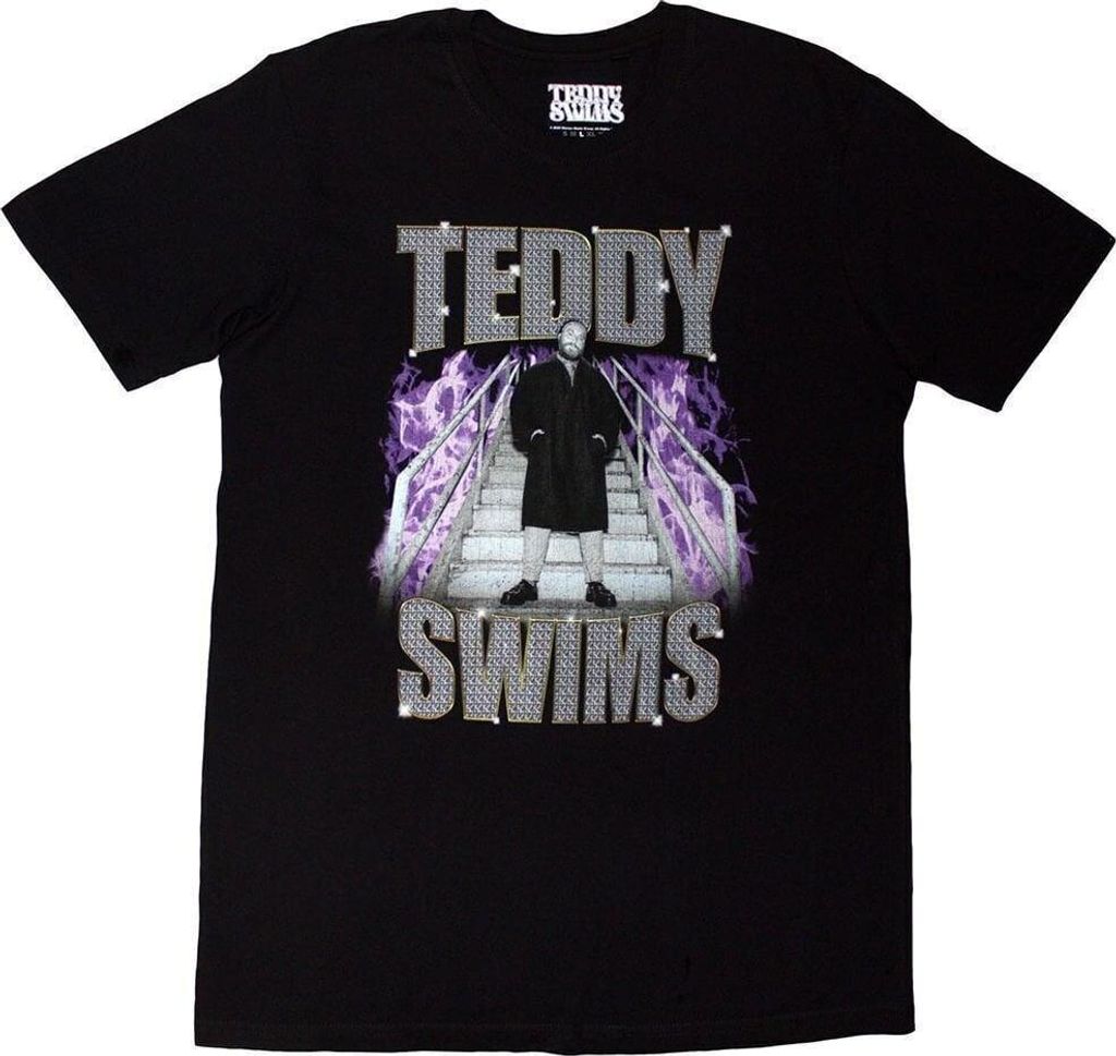 Teddy Swims Retro Bootleg Black 2XL T-Shirt