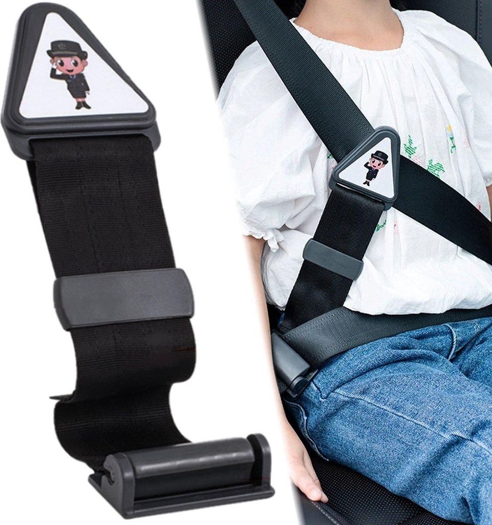 Jumada's – Schützen Sie Ihr Kind im Auto mit der Gurtführung Kinderautositz – Gurtschutz, Kissen und Clip – verstellbare Gurtführung für ...