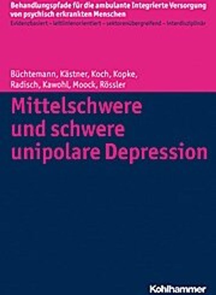 Mittelschwere und schwere unipolare Depression