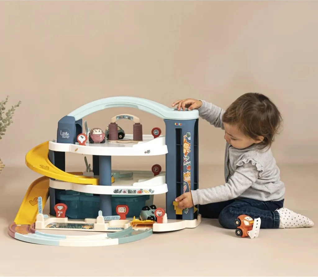 Smoby Petit Smoby Maxi Garage 140203 : Premier circuit auto complet - 5