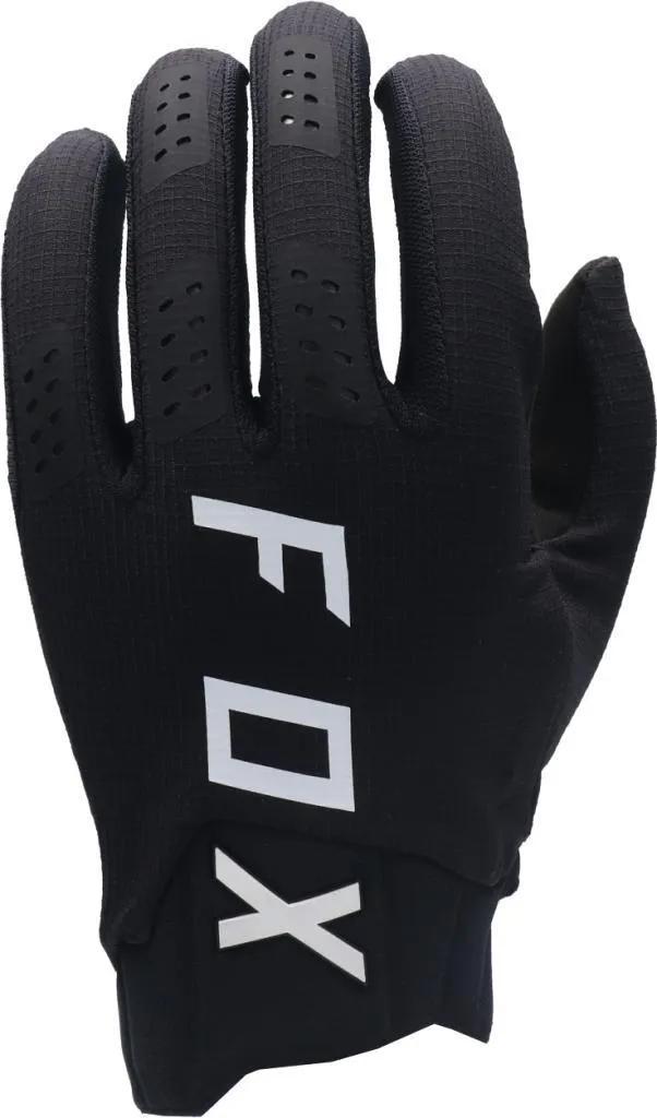 Gants FOX Flexair Noirs L - Anti-Ampoules et Contrôle Précis de Moto