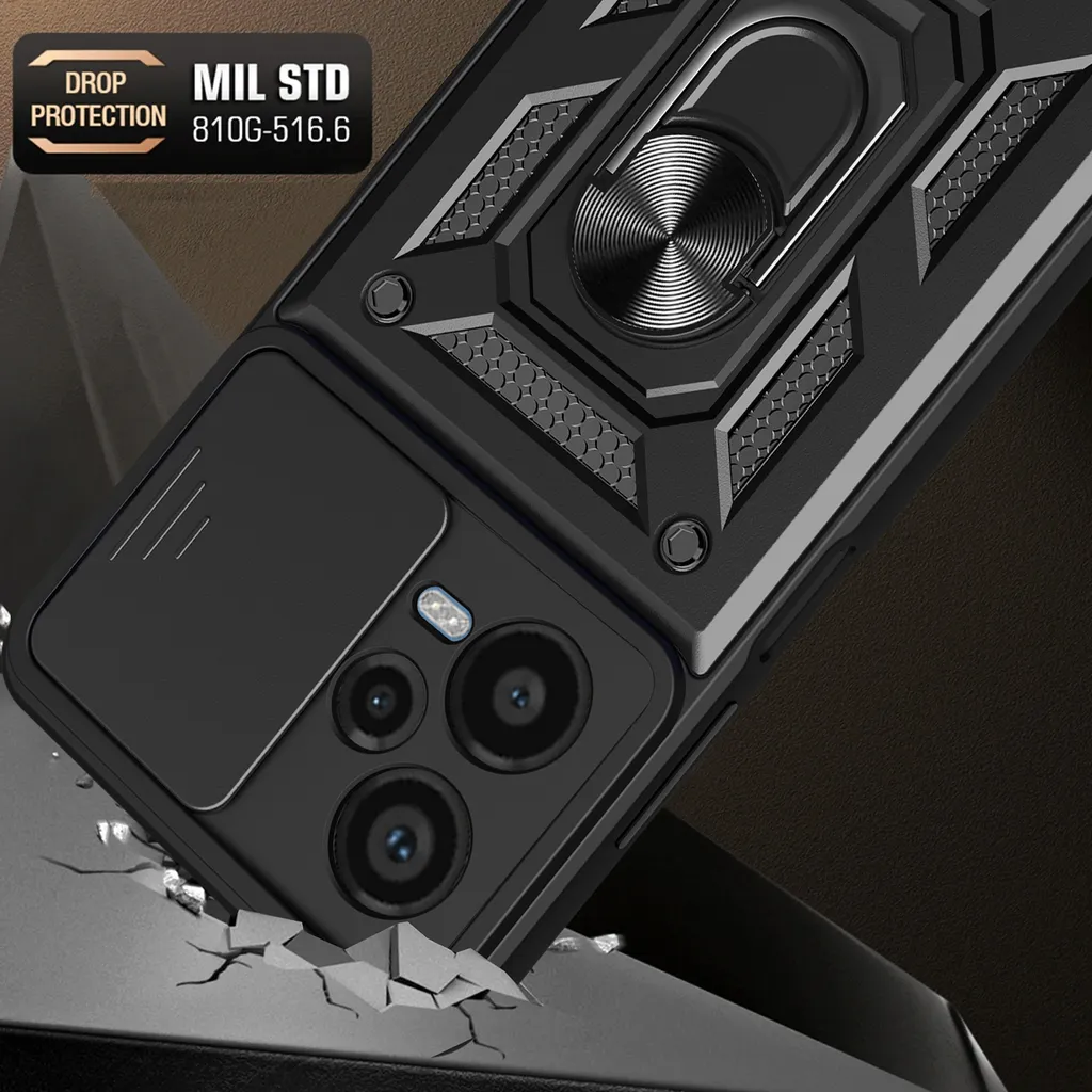 Cover Oro Redmi Note 12 Pro+ con Anello: Stile Luxury e Massima Sicurezza - 8
