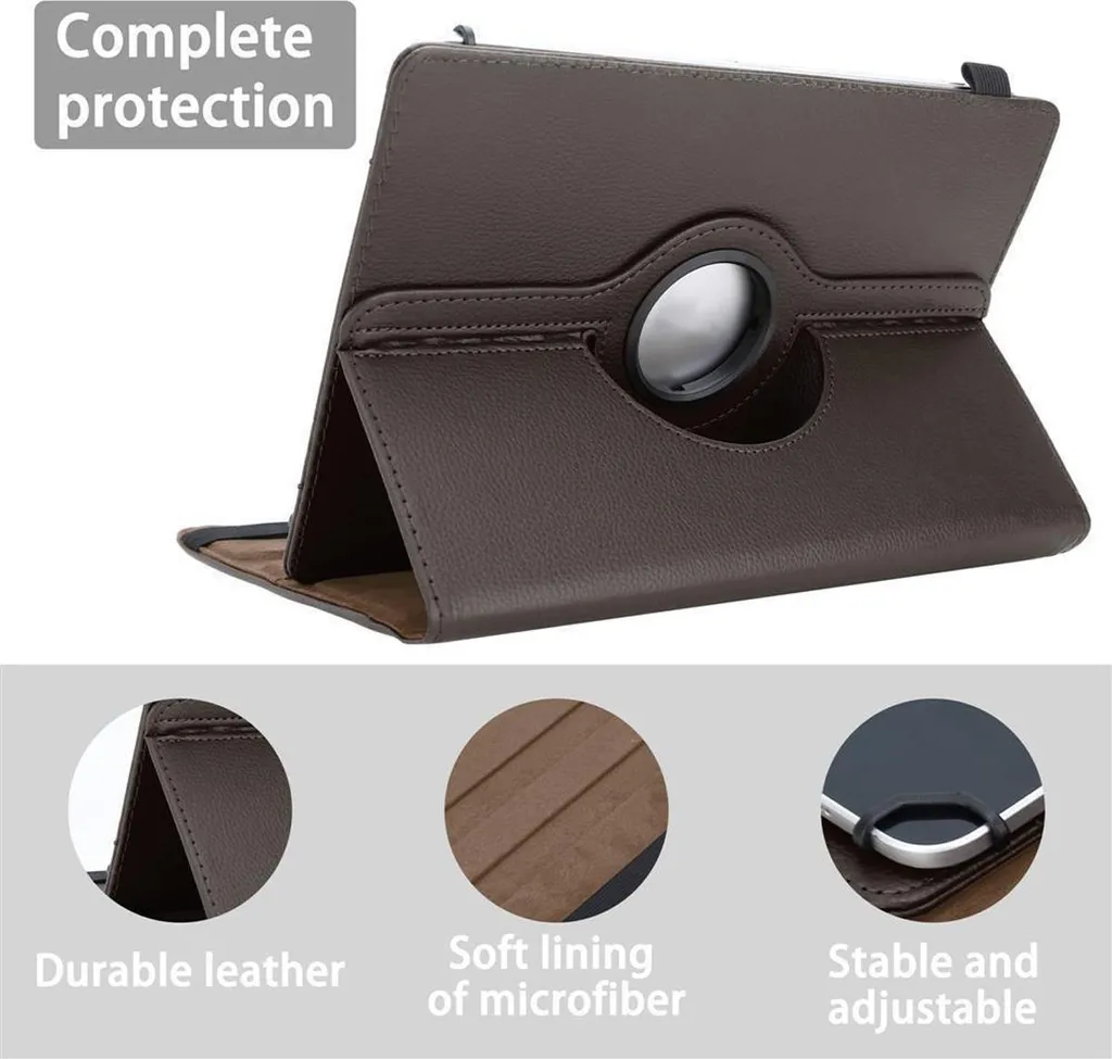 Cadorabo custodia per Odys Note Tab PRO cover protettiva in marrone 360 gradi custodia per tablet custodia cover - 3