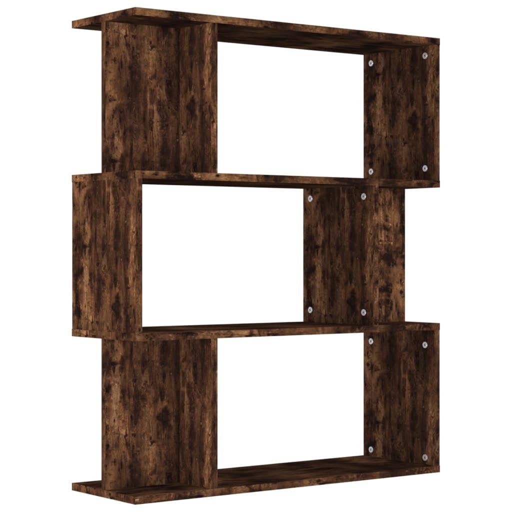 vidaXL Bücherregal/Raumteiler Räuchereiche 80x24x96 cm Produktbild 