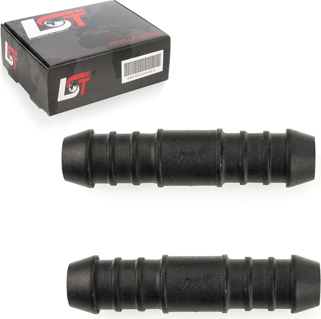 2x Schlauchverbinder Polyamid PA Benzin ölbeständig 14 mm für VW SEAT SKODA