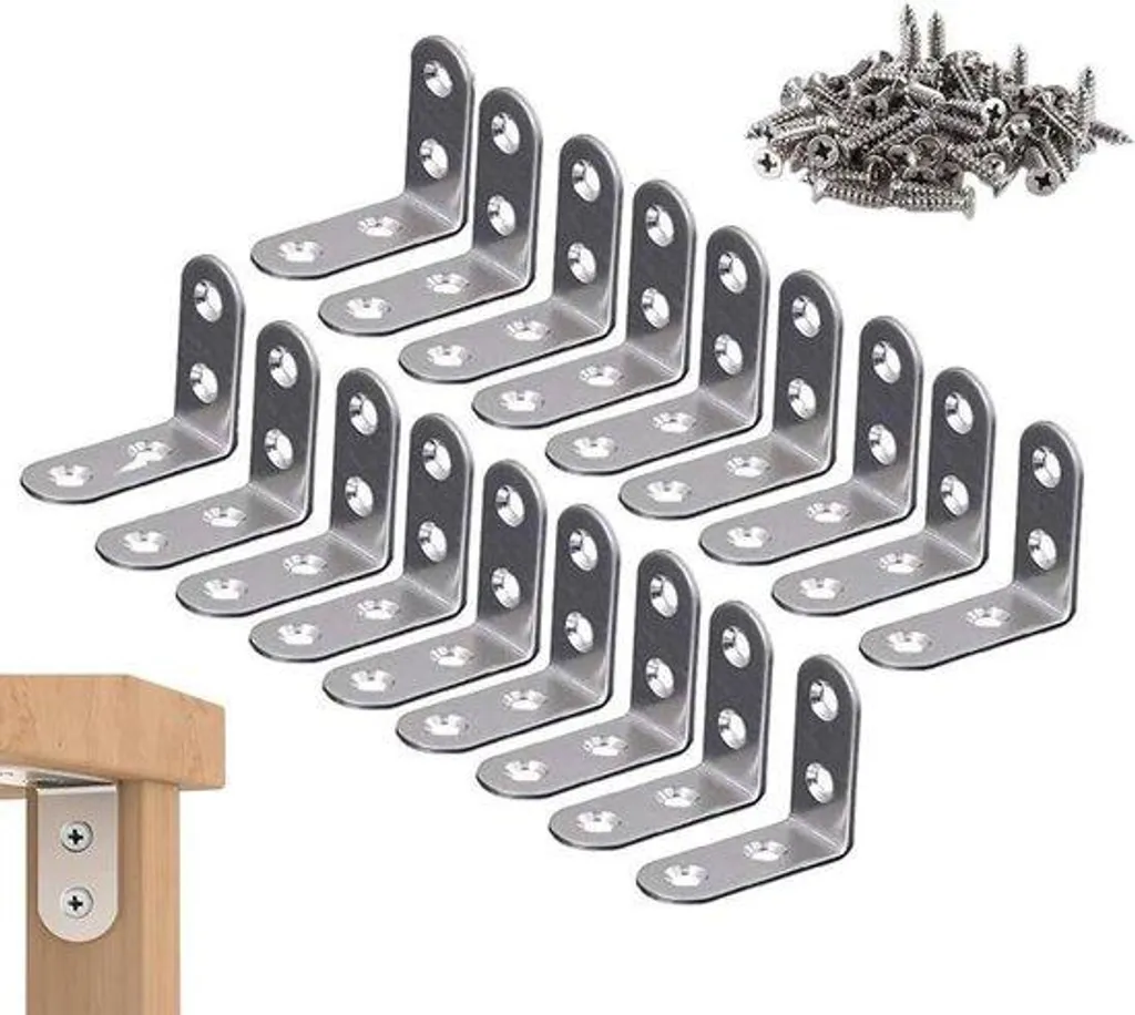 Réparer un Meuble Instable avec 20 Equerres 90 Degrés Inox 40x40 mm