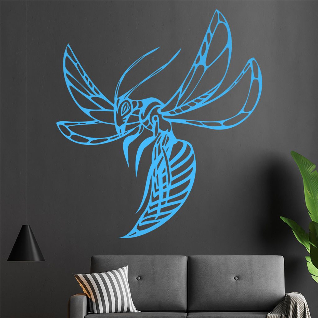 Killer Insekt Wandtattoo in 6 Größen - Wandaufkleber Wall Sticker - Dekoration, Küche, Wohnzimmer, Schlafzimmer, Badezimmer
