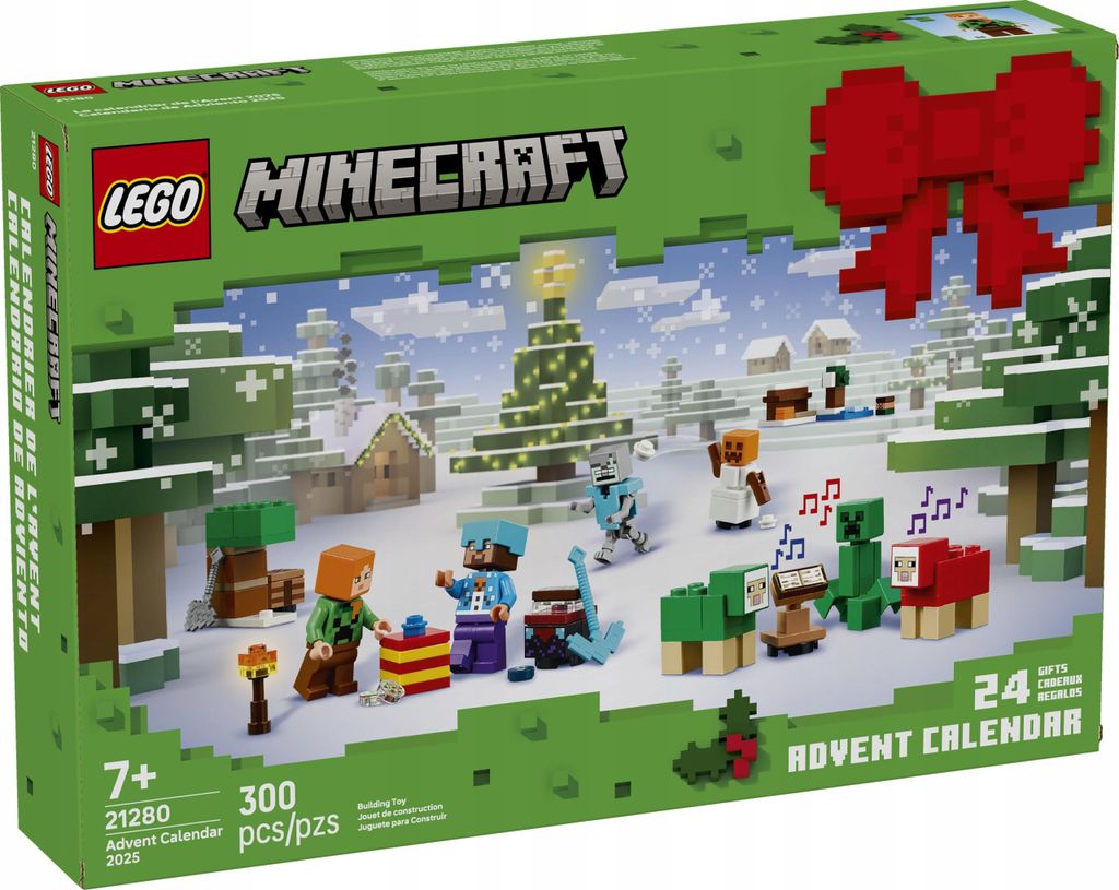 Calendario dell'Avvento LEGO Minecraft 2025 - Giocattolo di Immagine del prodotto 