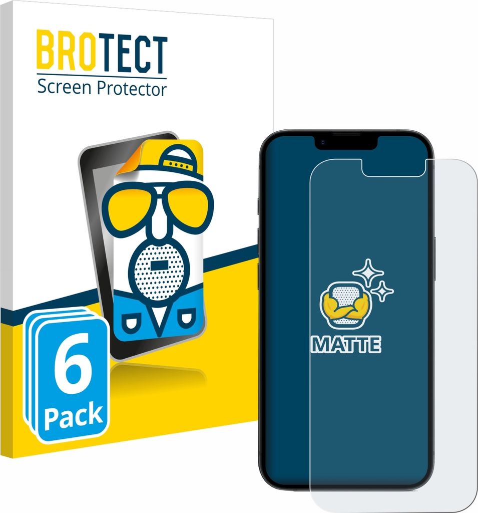 6x BROTECT Schutzfolie für Apple iPhone 16e / 17e Displayschutz Displayschutzfolie Folie Matt Entspiegelungsfolie